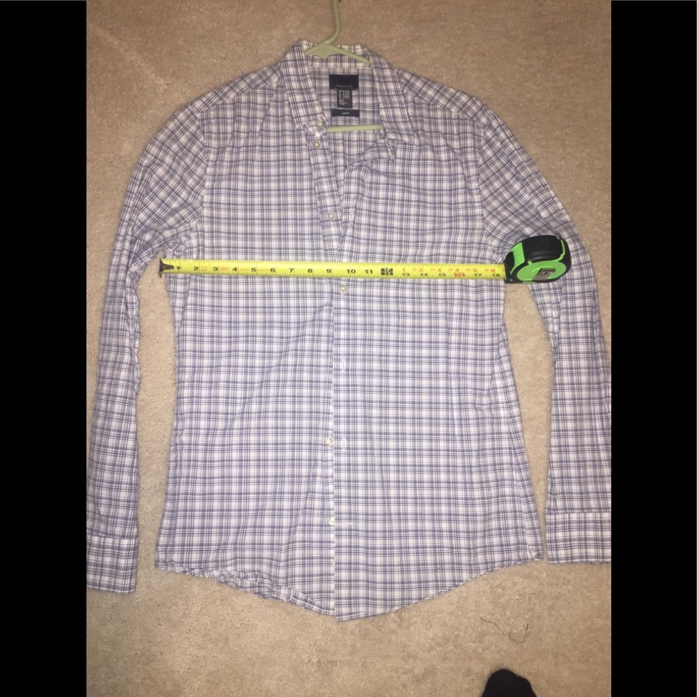 H & M Dress Shirt sZ Med Slim Fit